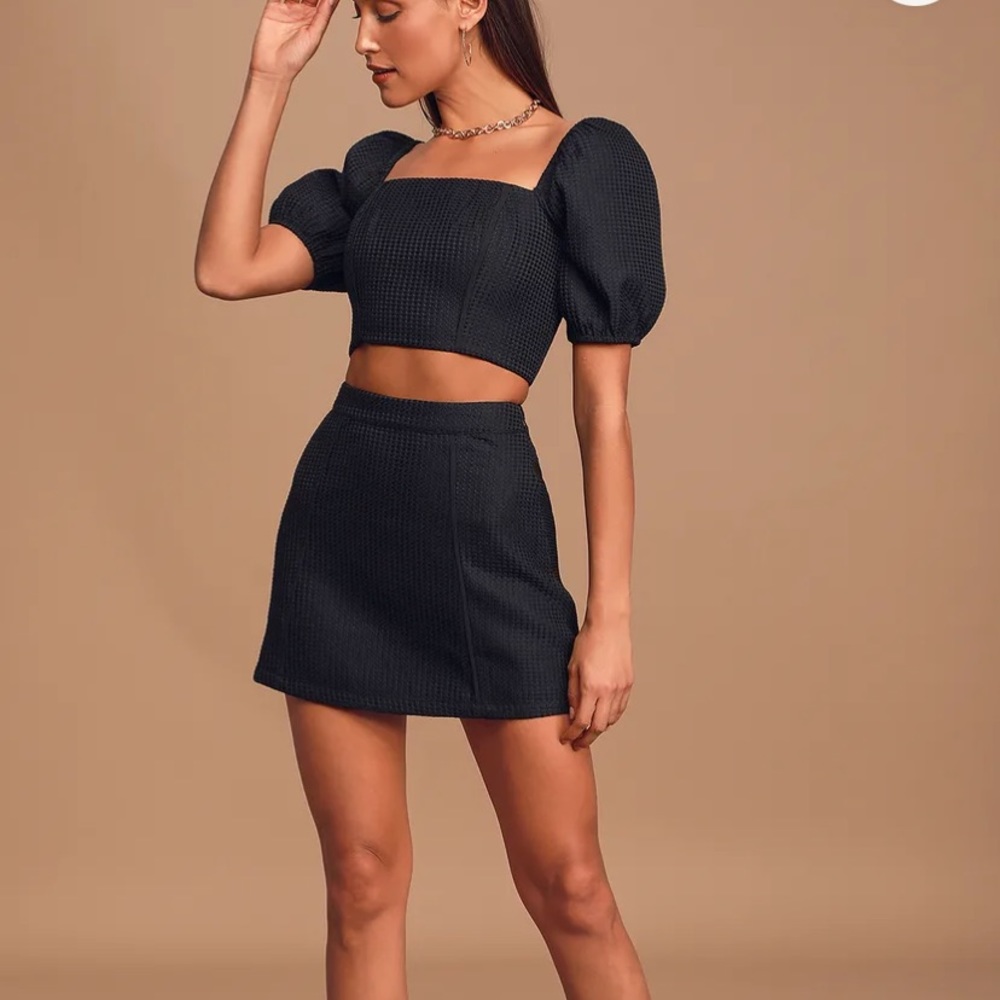 Two piece skirt and top set